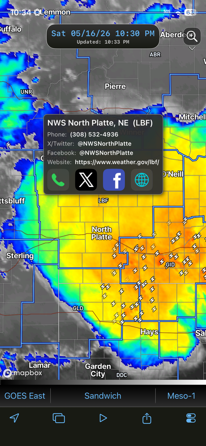 NWS Borders & Contact Info screenshot